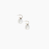 Dinosaur Designs ERRCKHOOPSML Small River Rock Hoop Earrings CLOUD