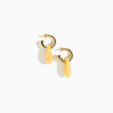 Small Rock Hoop Earrings