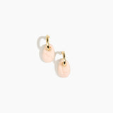 Small Rock Hoop Earrings