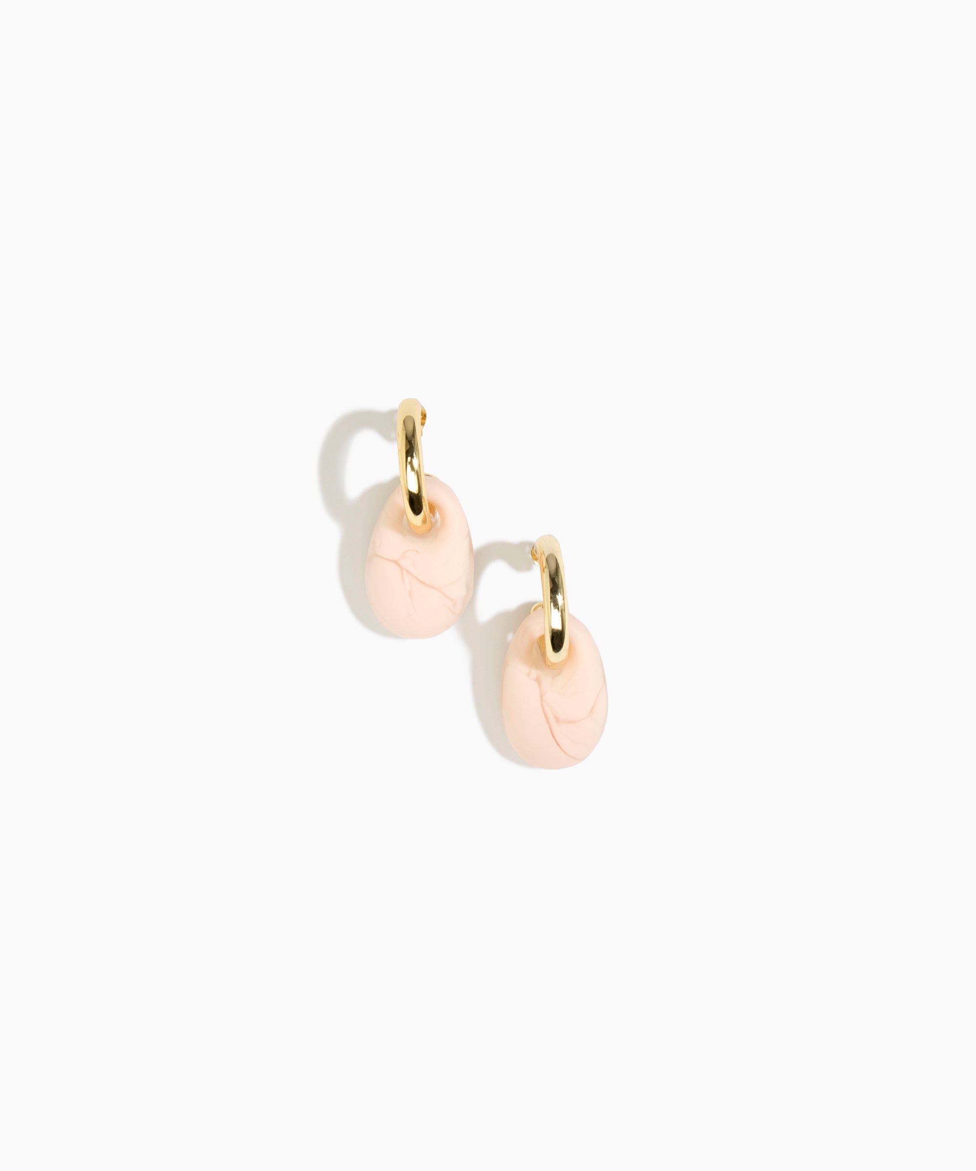 Small Rock Hoop Earrings