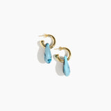 Small Rock Hoop Earrings