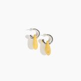 Small Rock Hoop Earrings