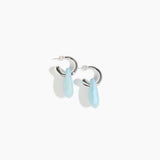 Small Rock Hoop Earrings