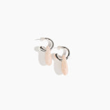 Small Rock Hoop Earrings