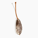 Dinosaur Designs KEYORGPEB Pebble Keyring CAPPUCCINO.