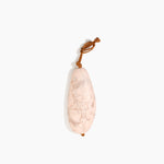 Dinosaur Designs KEYORGPEB Pebble Keyring ROSE SWIRL.