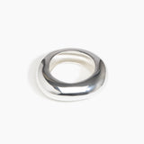 Dinosaur Designs Large Drift Bangle in Silver-Plated Brass Material resin with Regular Fit..