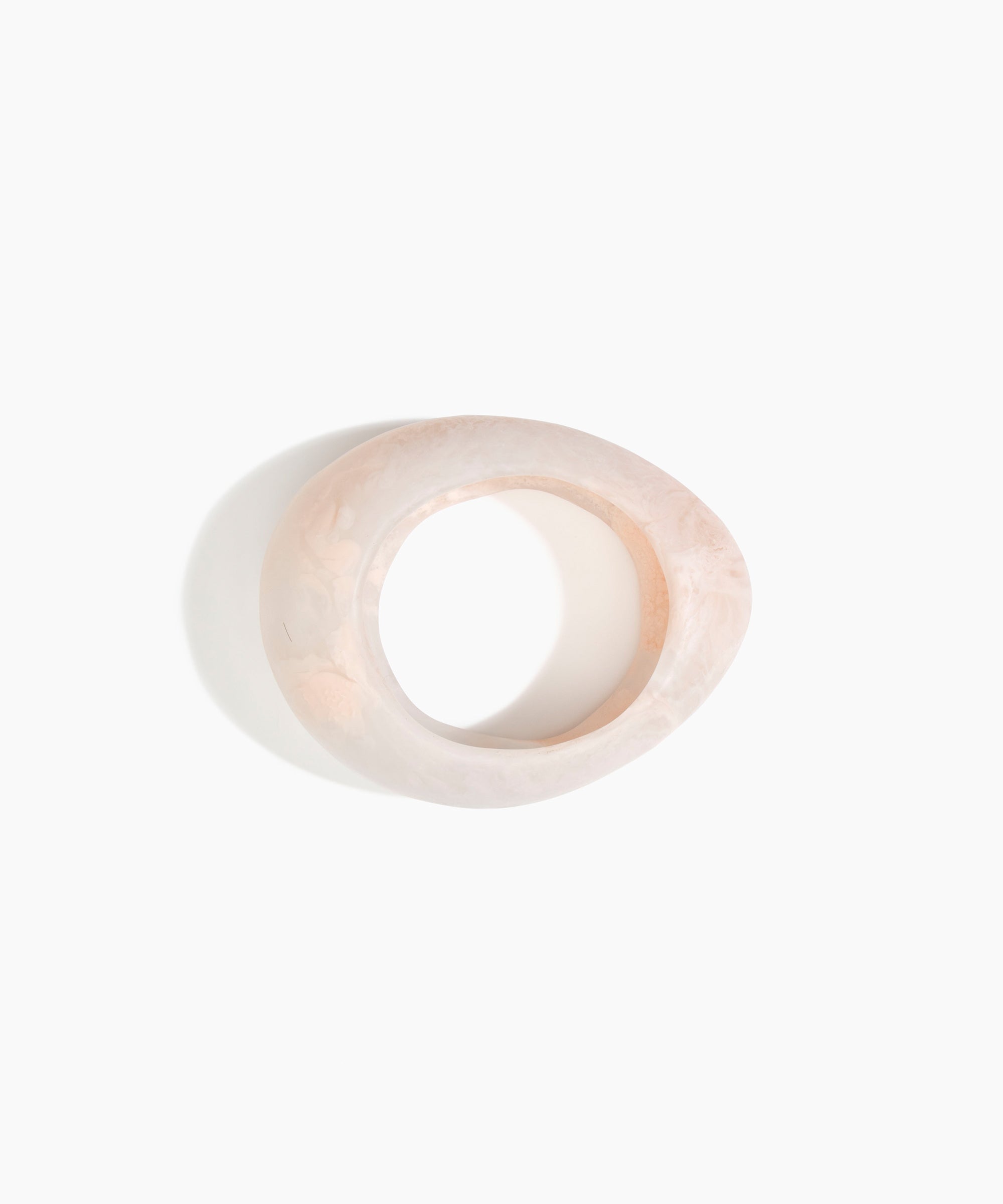 Dinosaur Designs LBRCKLGE Large Rock Bangle ROSE SWIRL.