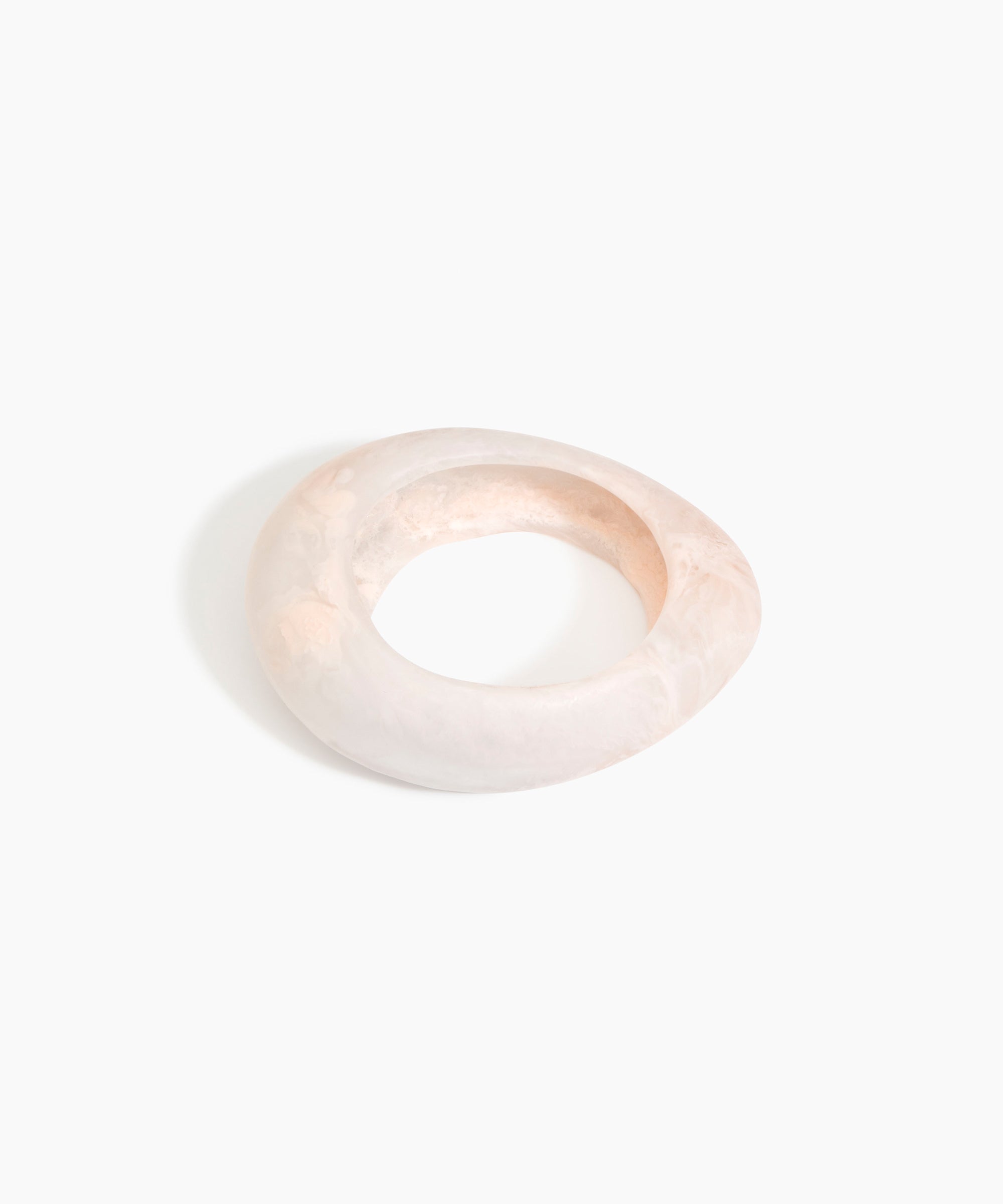 Dinosaur Designs LBRCKLGE Large Rock Bangle ROSE SWIRL.