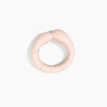 Dinosaur Designs Large Sprout Bangle in Rose Swirl — handcrafted marbled dusty pink resin bangle with chunky rounded form