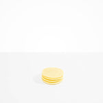 Dinosaur Designs Boulder Coaster Coasters in Lemon Colour resin..