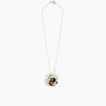 Dinosaur Designs Medium Splash Chain Pendant in Cappuccino Colour resin with 925 Sterling Silver Material...