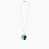 Dinosaur Designs Medium Splash Chain Pendant in Water Colour resin with 925 Sterling Silver Material..