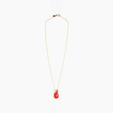 Dinosaur Designs Joie De Vivre Pendant Necklaces in Poppy Colour resin with Gold-Filled Material