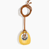 Large Rock Pendant on Leather