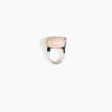 Dinosaur Designs RGPLNPEBDUO Pebble Duo Ring ROSE SWIRL..