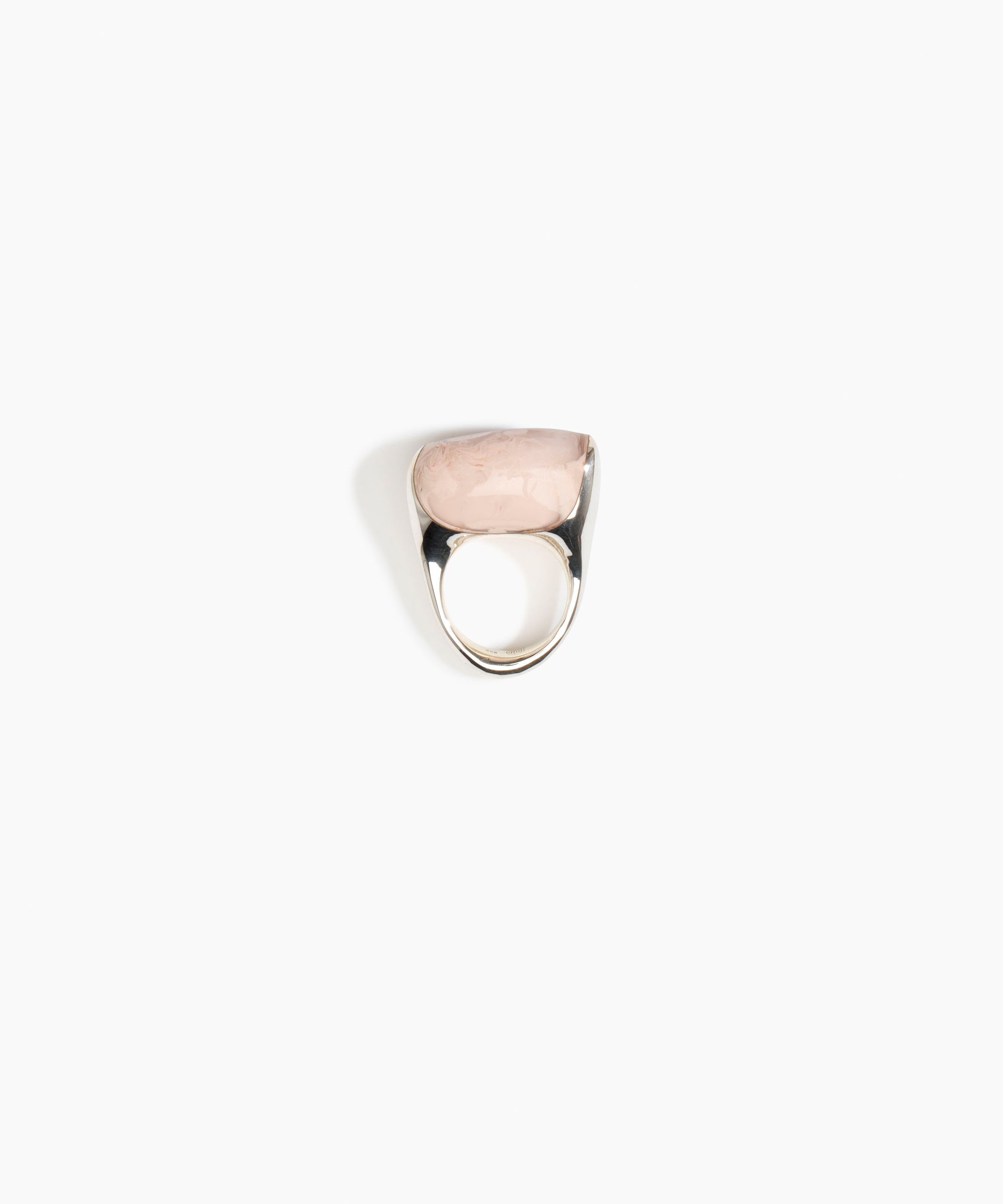 Dinosaur Designs RGPLNPEBDUO Pebble Duo Ring ROSE SWIRL..
