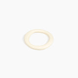 Dinosaur Designs Drift Wishbone Bangle in Cream Colour resin with Wide Fit