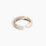 Dinosaur Designs Medium Organic Oval Bangle in Cappuccino color resin with Wide Fit