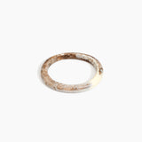 Dinosaur Designs Small Organic Oval Bangle in Cappuccino color resin with Wide Fit