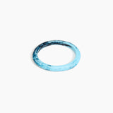 Dinosaur Designs Small Organic Oval Bangle in Water Colour resin with Wide Fit.