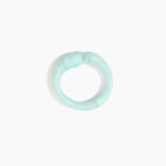 Dinosaur Designs Sprout Bangle in Mint — handcrafted marbled mint blue resin bangle with chunky rounded form
