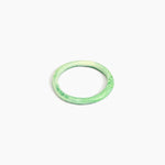 Dinosaur Designs Wishbone Bangle in Grass Colour resin with Wide Fit
