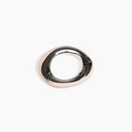 Dinosaur Designs SBRCKDUOSML Small Rock Duo Bangle SILVER ROSE SWIRL