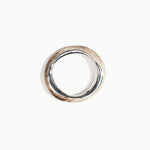 Dinosaur Designs SBRCKDUOWBN Rock Duo Wishbone Bangle SILVER CAPPUCCINO.