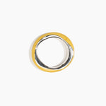 Dinosaur Designs SBRCKDUOWBN Rock Duo Wishbone Bangle SILVER POLLEN..