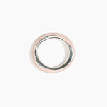 Dinosaur Designs SBRCKDUOWBN Rock Duo Wishbone Bangle SILVER ROSE SWIRL