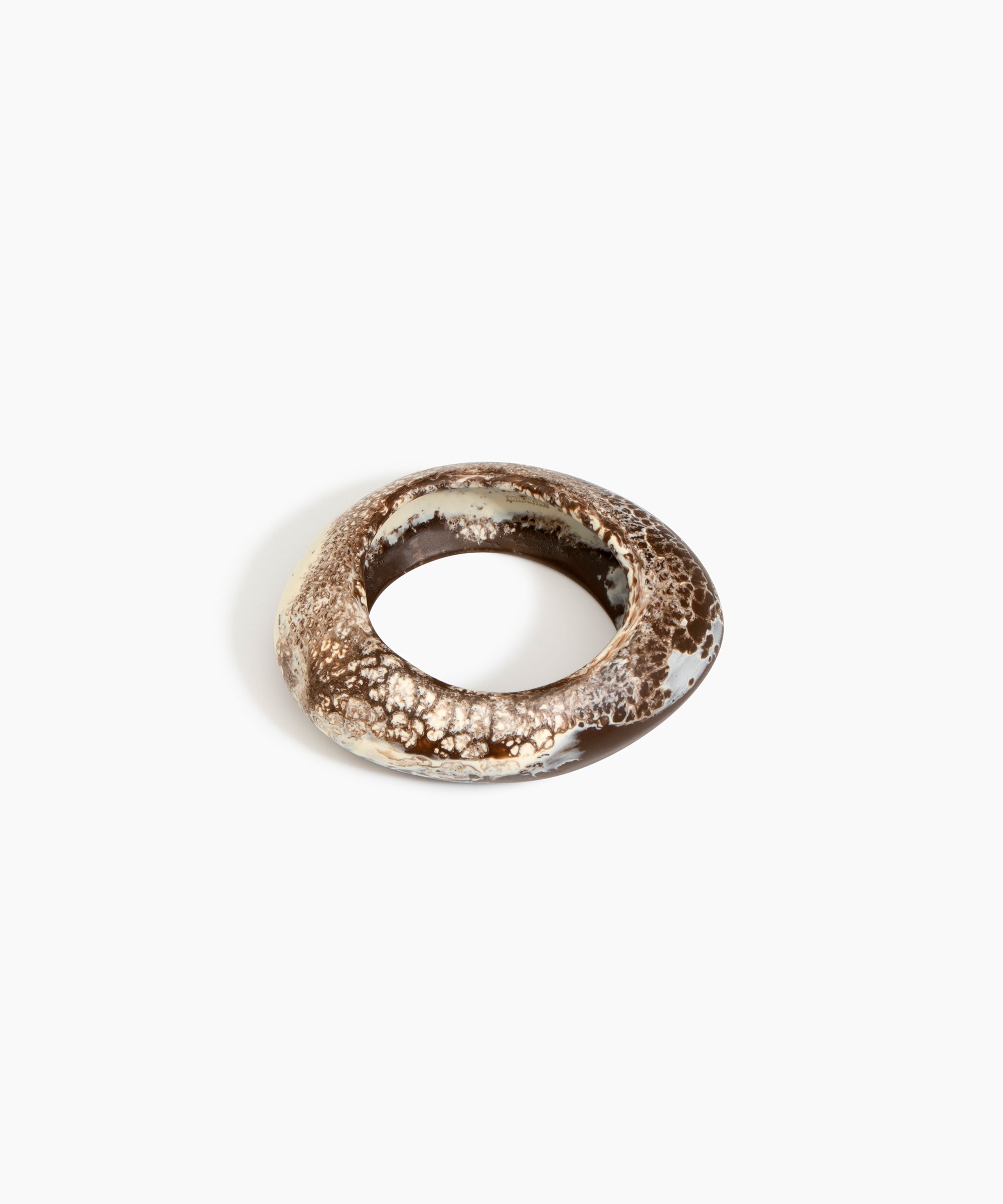 Dinosaur Designs SBRCKMED Medium Rock Bangle CAPPUCCINO.