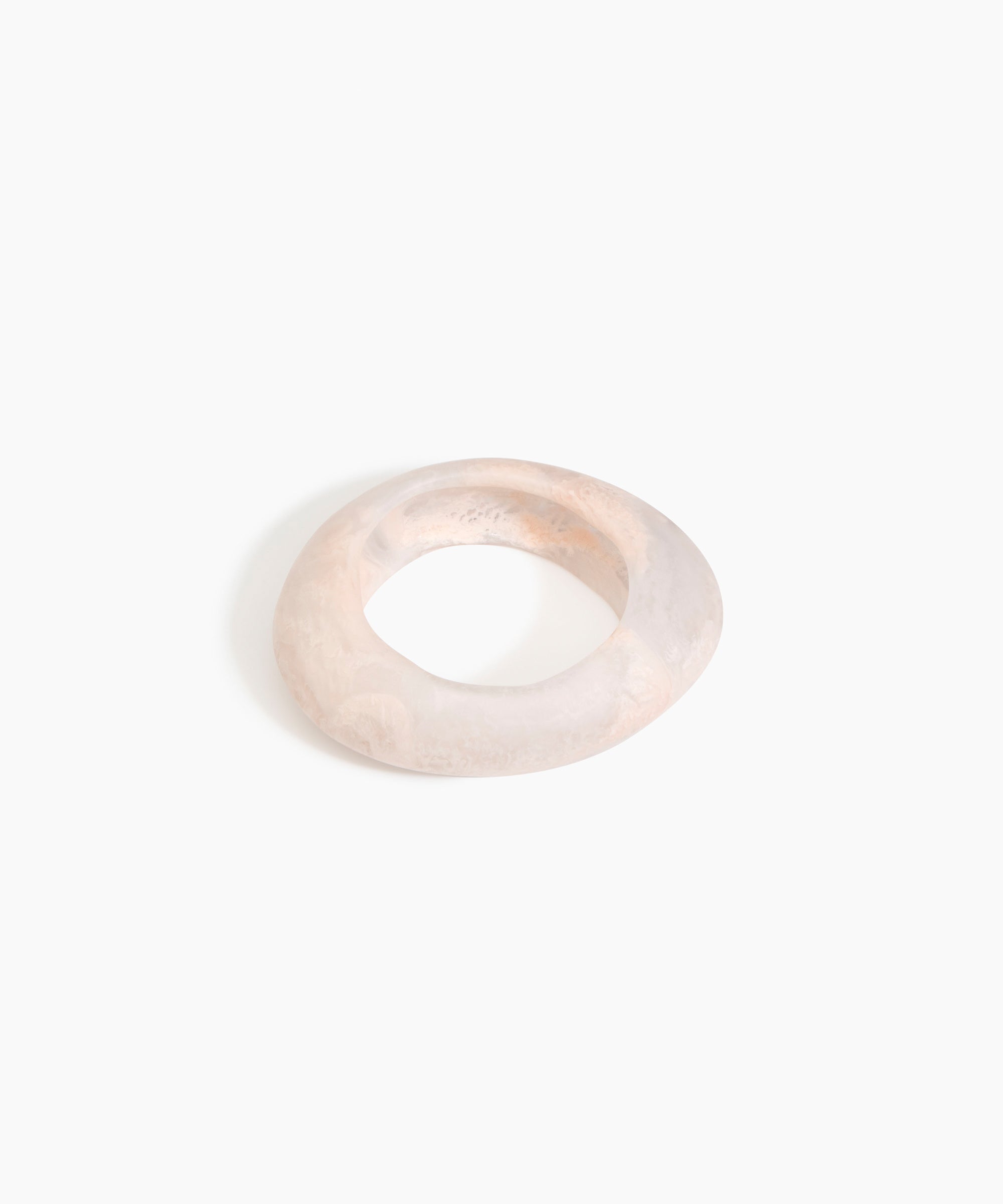 Dinosaur Designs SBRCKMED Medium Rock Bangle ROSE SWIRL.