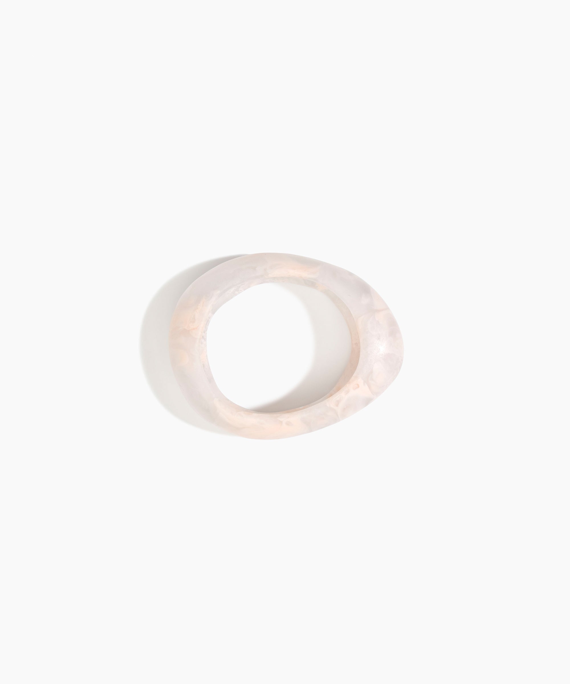 Dinosaur Designs SBRCKSML Small Rock Bangle ROSE SWIRL.