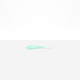 Dinosaur Designs Large Shell Spoon in Mint — handcrafted marbled mint blue resin spoon with slender tapered handle