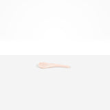 Dinosaur Designs Large Shell Spoon in Rose Swirl — handcrafted marbled dusty pink resin spoon with slender tapered handle
