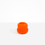 Dinosaur Designs Medium Beehive Vase in Tangerine — handcrafted marbled orange and clear resin vase with stacked bubble silhouette and wide opening...