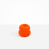 Dinosaur Designs Medium Beehive Vase in Tangerine — handcrafted marbled orange and clear resin vase with stacked bubble silhouette and wide opening...