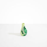 Dinosaur Designs medium sized Liquid vase in grass green colour resin..