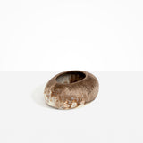 Dinosaur Designs VASRCKFLT Flat Rock Vase CAPPUCCINO