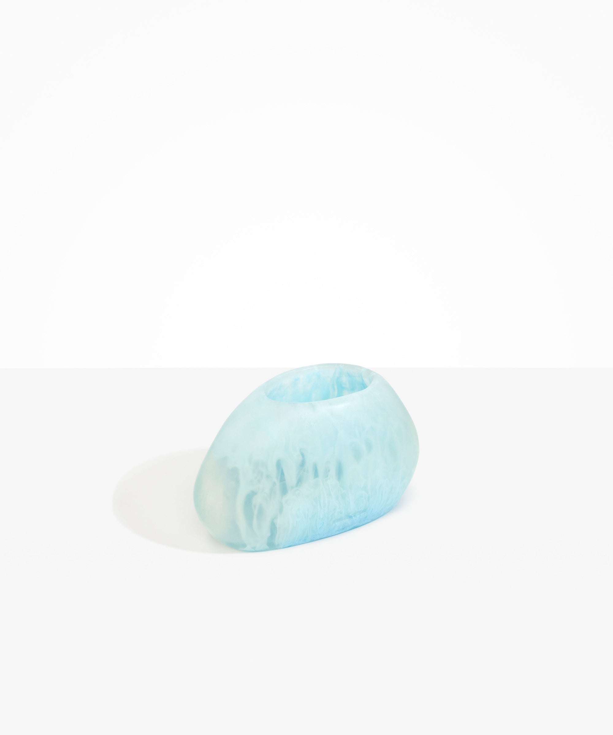 Dinosaur Designs VASRCKOVL oval rock vase POOL 