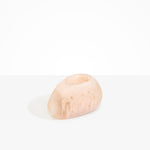Dinosaur Designs VASRCKOVL oval rock vase ROSE SWIRL 