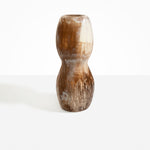 Dinosaur Designs Rock Totem Vase in Cappuccino color resin