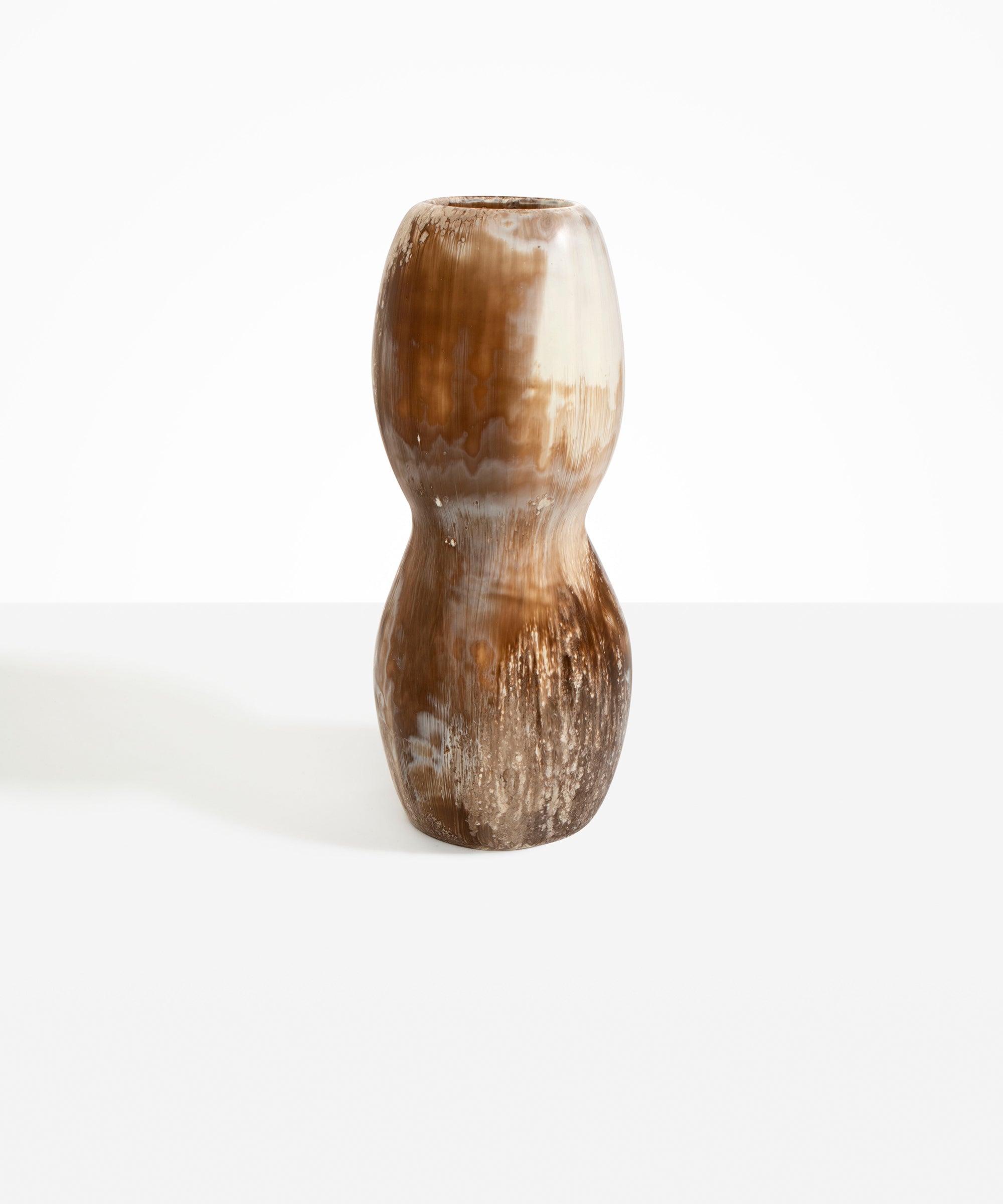 Dinosaur Designs Rock Totem Vase in Cappuccino color resin