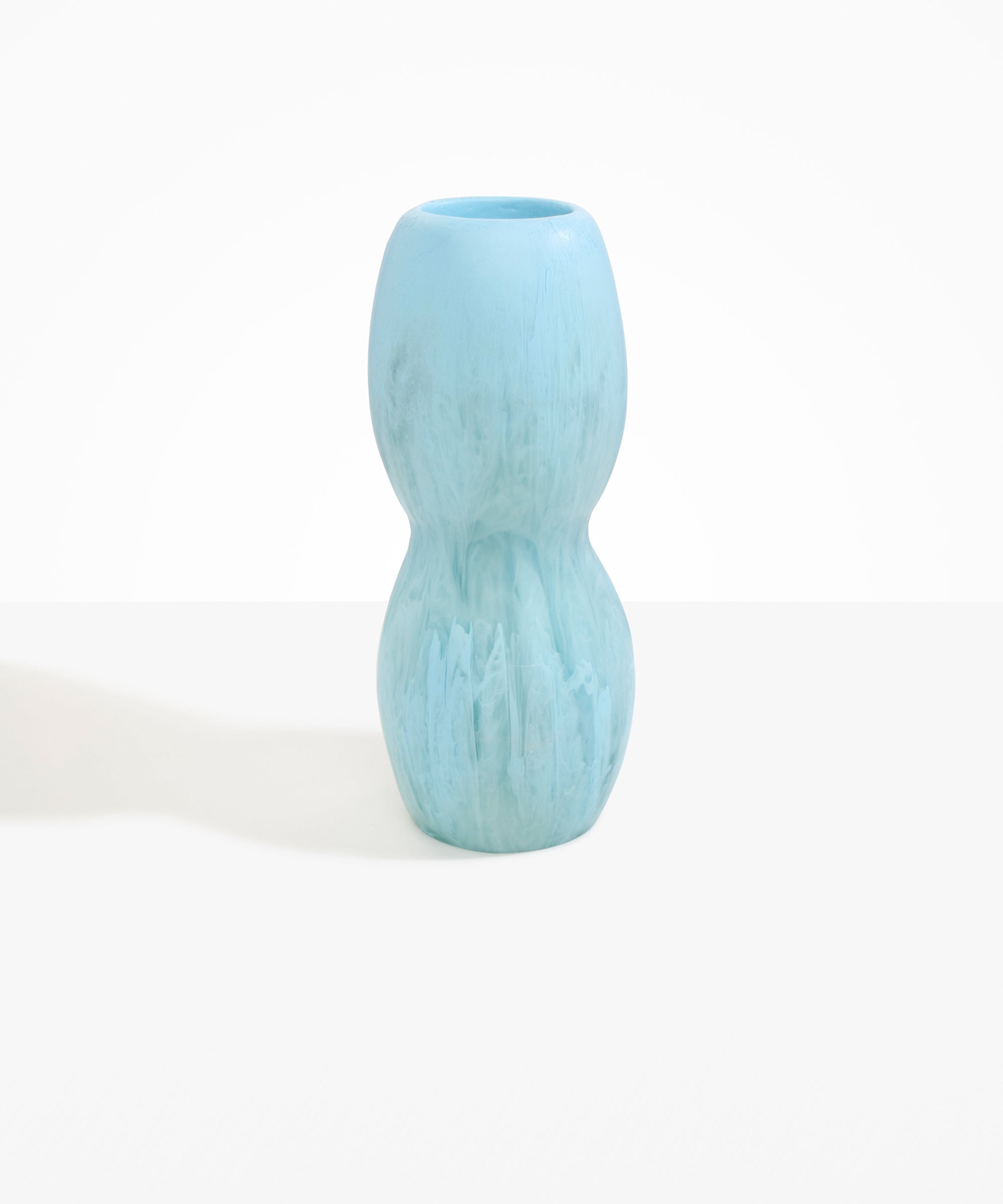 Dinosaur Designs Rock Totem Vase in Pool color resin