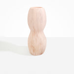 Dinosaur Designs Rock Totem Vase in Rose Swirl color resin