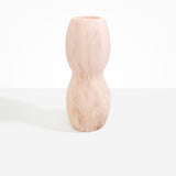 Dinosaur Designs Rock Totem Vase in Rose Swirl color resin