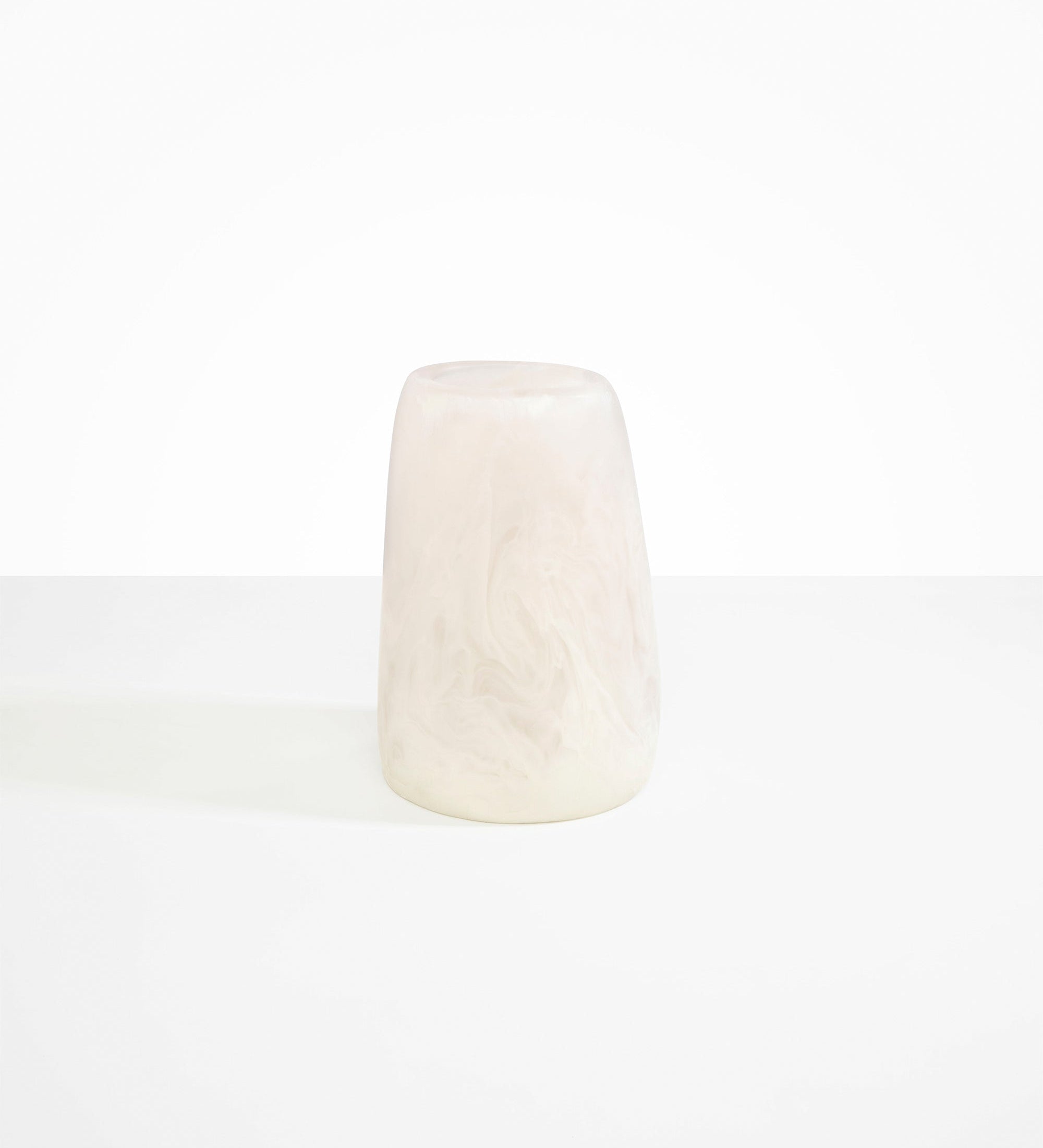 Dinosaur Designs Large Pebble Vase Vases in Chalk Swirl Colour resin