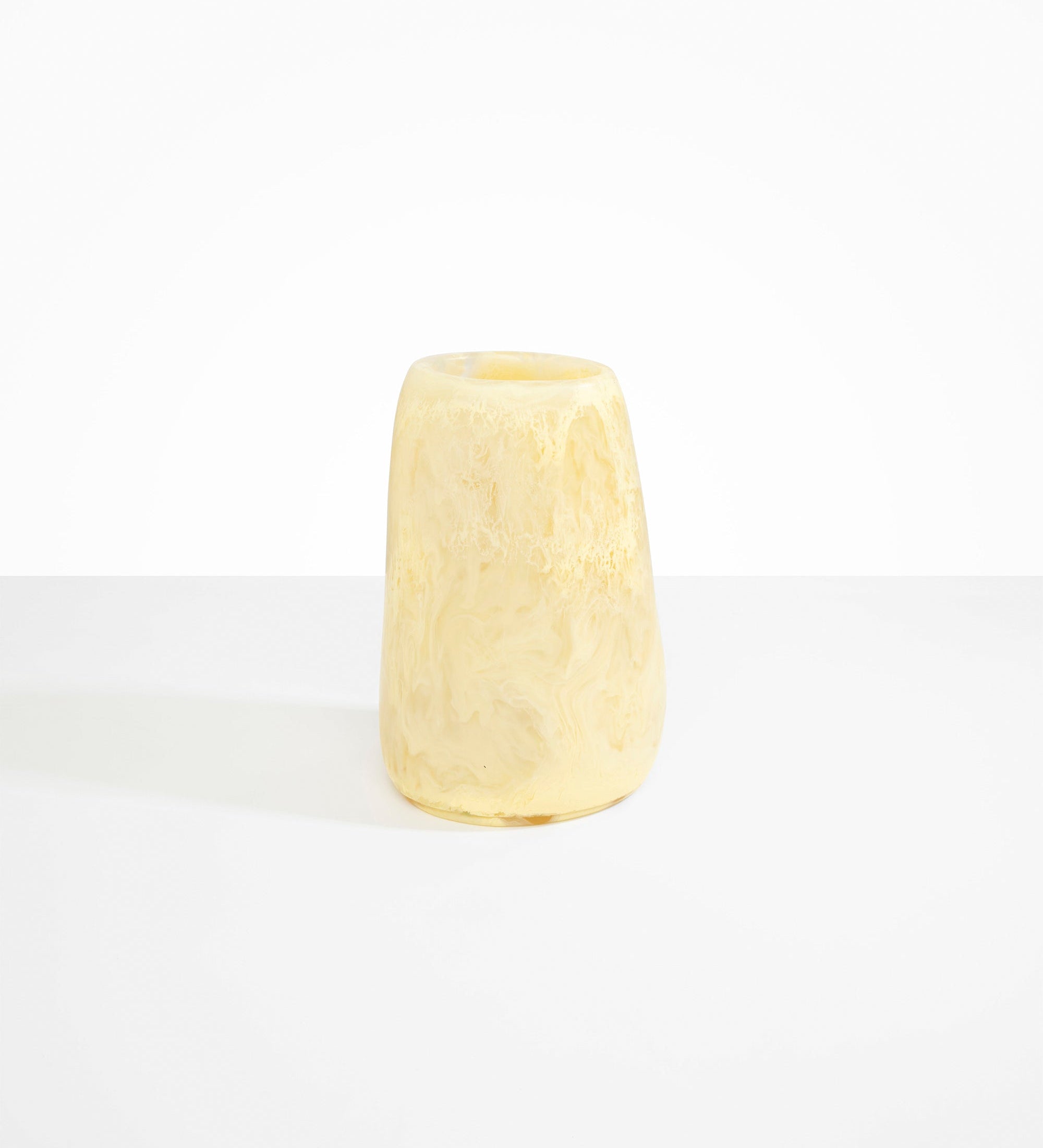Dinosaur Designs Large Pebble Vase Vases in Lemon Colour resin