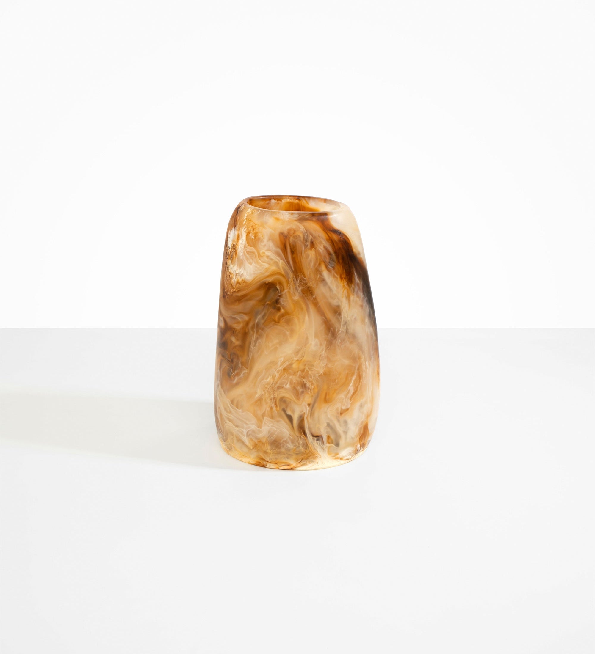 Dinosaur Designs Large Pebble Vase Vases in Light Horn Colour resin